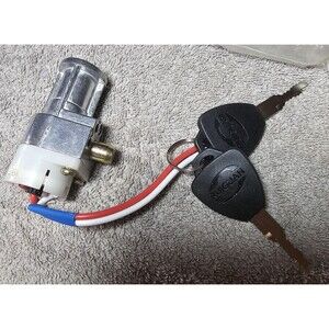 Battery Charger Ignition Switch Lock with 2 Keys for Motorcycle Electric Bike